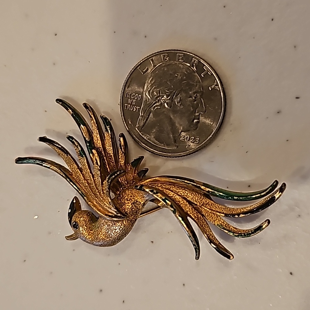 Vintage Peacock Pin